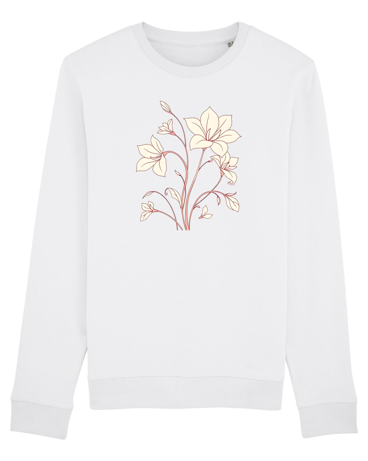 Bluză mânecă lungă Unisex Rise White