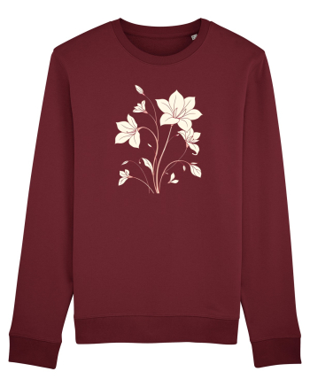 FLORAL GEOMETRIC - CRINI Burgundy