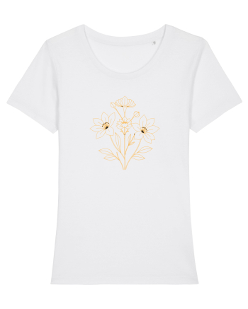 FLORAL GEOMETRIC - CRINI 2 White