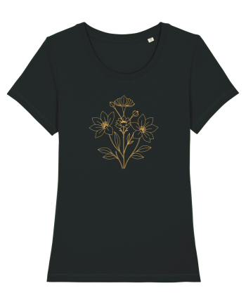 FLORAL GEOMETRIC - CRINI 2 Black