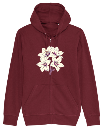 FLORAL GEOMETRIC - CRINI 3 Burgundy