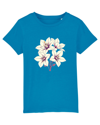 FLORAL GEOMETRIC - CRINI 3 Azur