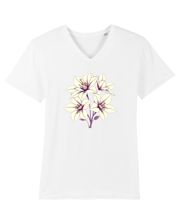 FLORAL GEOMETRIC - CRINI 3 White