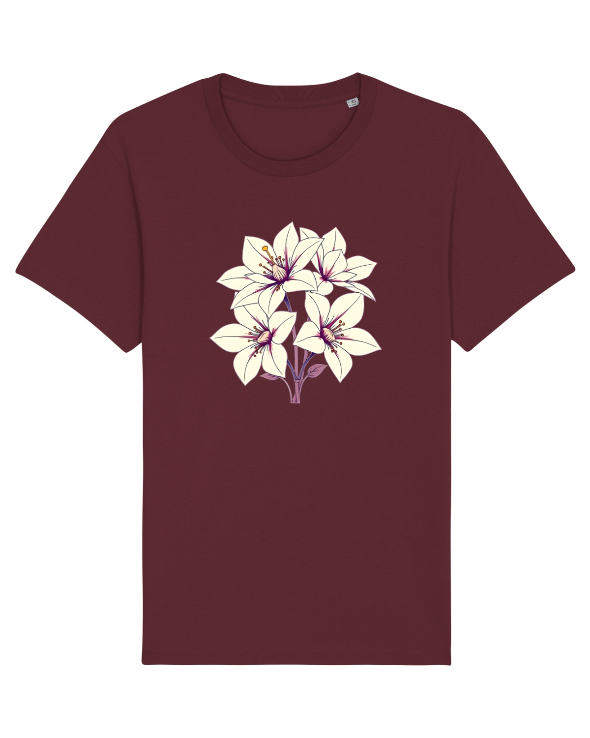 Tricou mânecă scurtă Unisex Rocker Burgundy