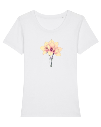 FLORAL GEOMETRIC - CRINI 4 White