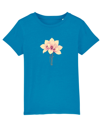 FLORAL GEOMETRIC - CRINI 4 Azur