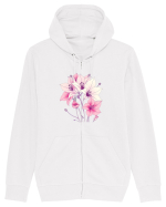 FLORAL GEOMETRIC - CRINI 5 Hanorac cu fermoar Unisex Connector
