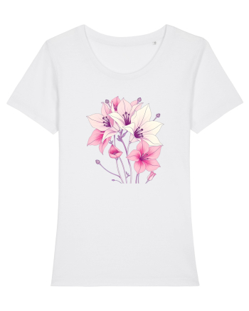FLORAL GEOMETRIC - CRINI 5 White