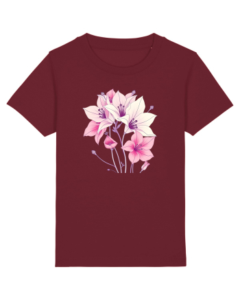 FLORAL GEOMETRIC - CRINI 5 Burgundy