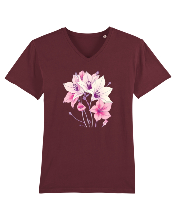 FLORAL GEOMETRIC - CRINI 5 Burgundy