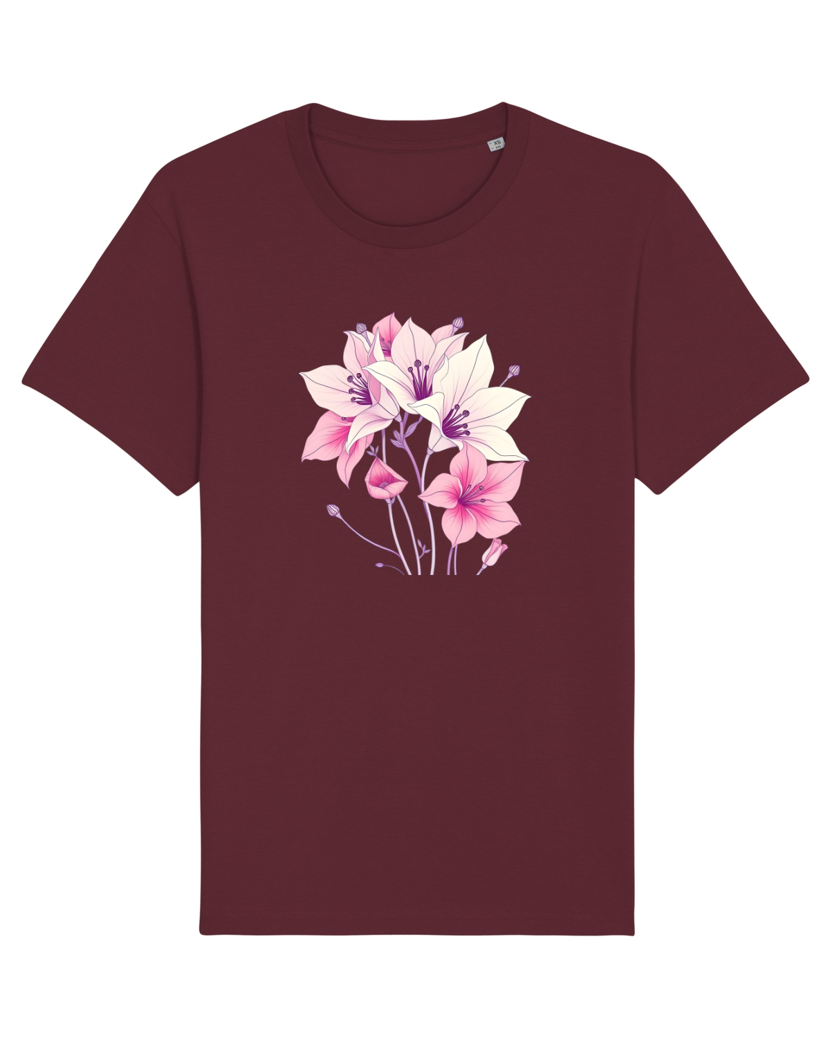 Tricou mânecă scurtă Unisex Rocker Burgundy