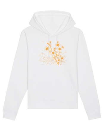 FLORAL GEOMETRIC PEISAJ MUNTE 3 White