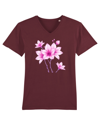 FLORAL GEOMETRIC 10 Burgundy