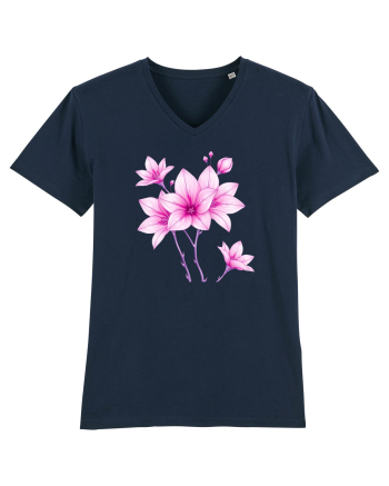 FLORAL GEOMETRIC 10 French Navy