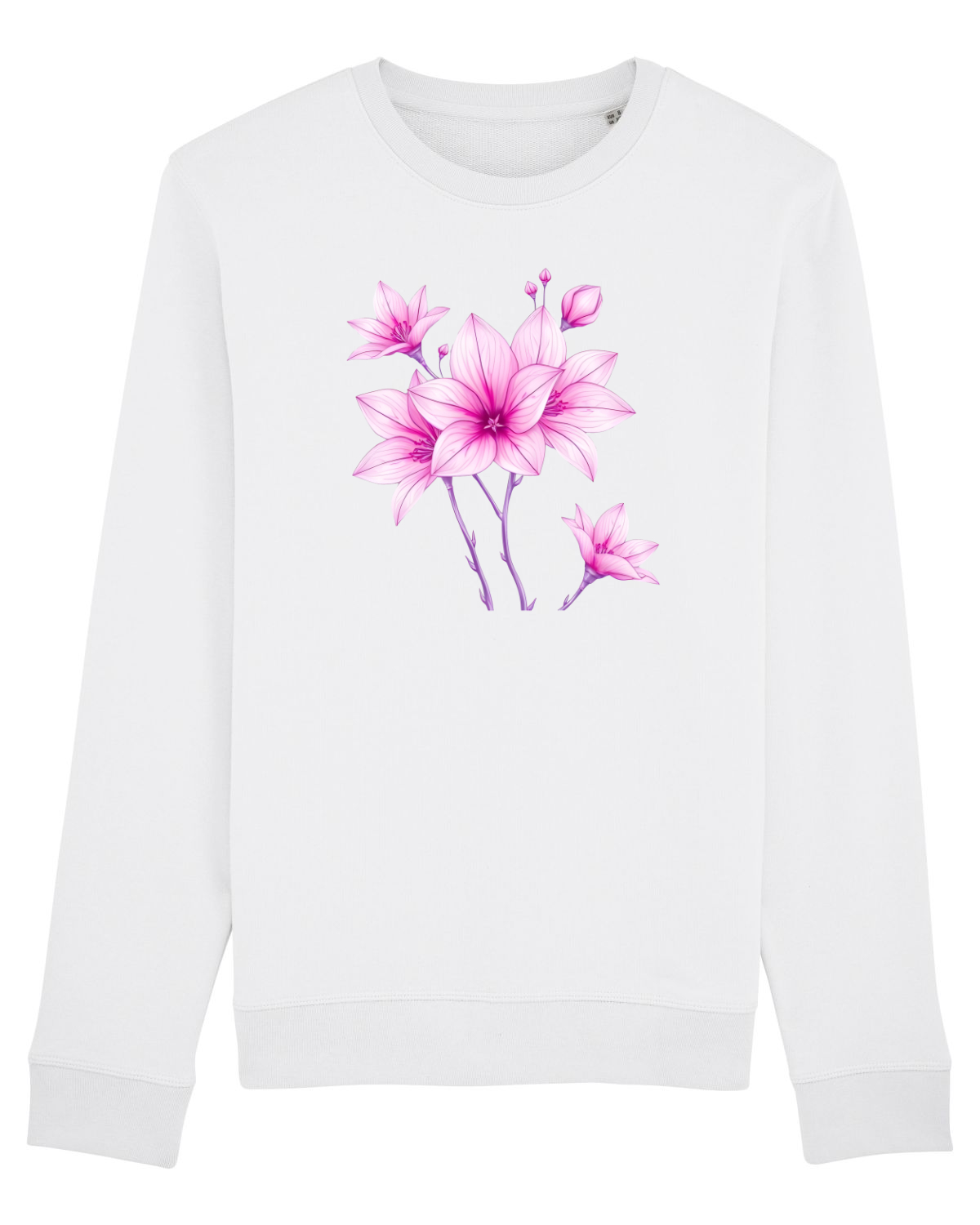 Bluză mânecă lungă Unisex Rise White