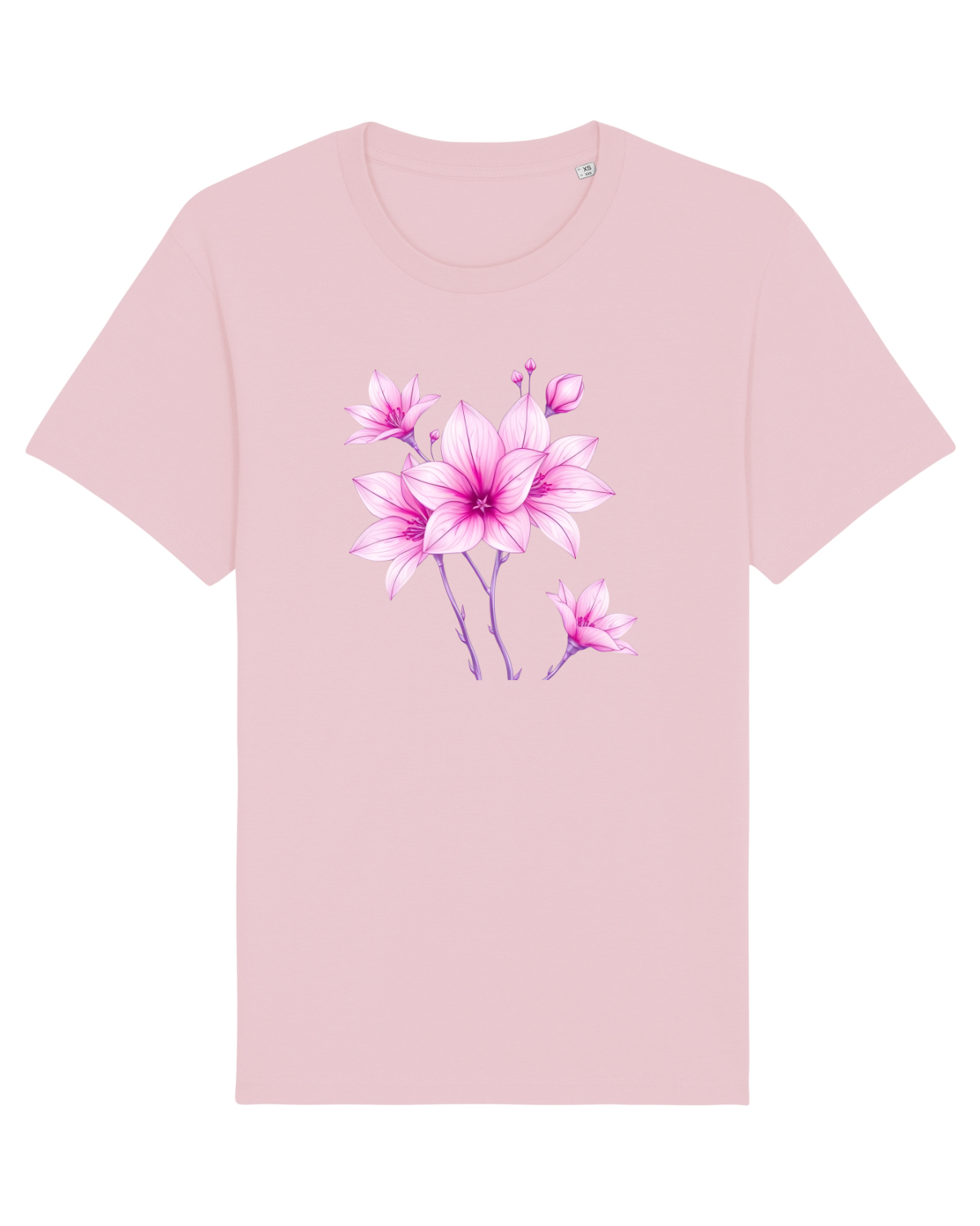Tricou mânecă scurtă Unisex Rocker Cotton Pink