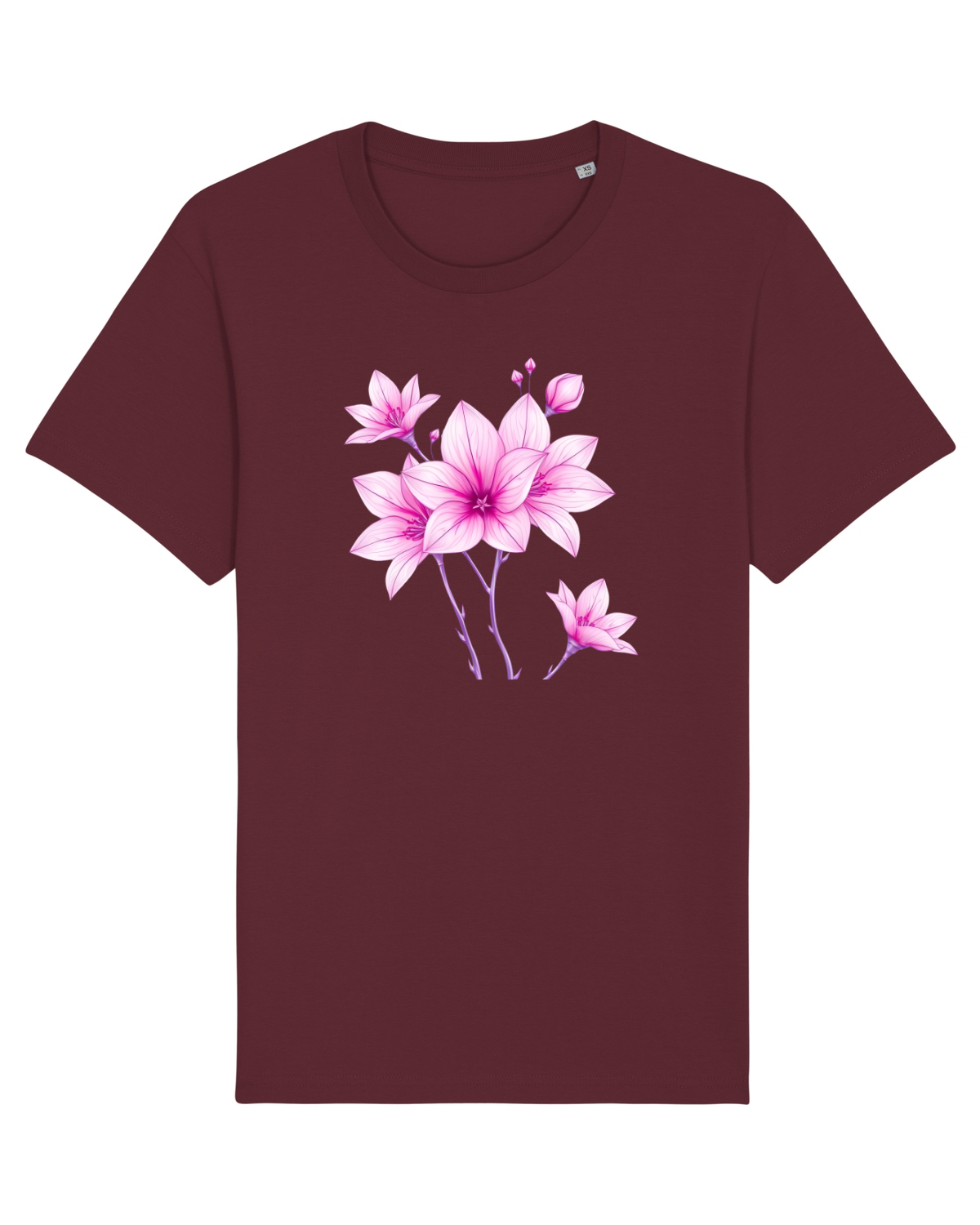 Tricou mânecă scurtă Unisex Rocker Burgundy