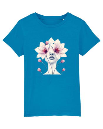 FLORAL GEOMETRIC ORHIDEE  Feminitate Azur