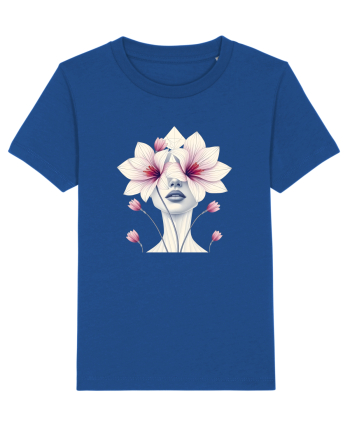 FLORAL GEOMETRIC ORHIDEE  Feminitate Majorelle Blue
