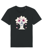 FLORAL GEOMETRIC ORHIDEE  Feminitate Tricou mânecă scurtă Unisex Rocker