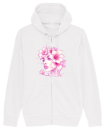 FLORAL GEOMETRIC CRINI Feminitate Hanorac cu fermoar Unisex Connector
