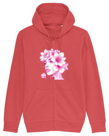 FLORAL GEOMETRIC CRINI Feminitate Carmine Red