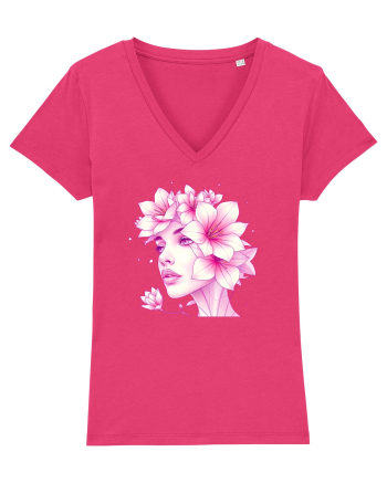 FLORAL GEOMETRIC CRINI Feminitate Raspberry