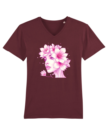 FLORAL GEOMETRIC CRINI Feminitate Burgundy