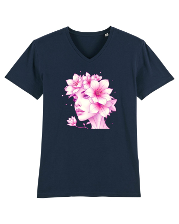 FLORAL GEOMETRIC CRINI Feminitate French Navy