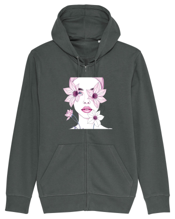 FLORAL GEOMETRIC CRINI Feminitate 2 Anthracite