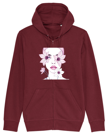 FLORAL GEOMETRIC CRINI Feminitate 2 Burgundy
