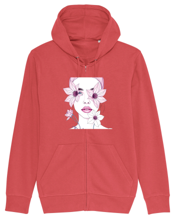 FLORAL GEOMETRIC CRINI Feminitate 2 Carmine Red