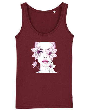 FLORAL GEOMETRIC CRINI Feminitate 2 Burgundy