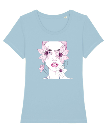 FLORAL GEOMETRIC CRINI Feminitate 2 Sky Blue