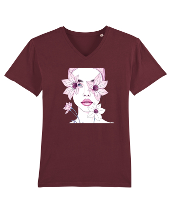 FLORAL GEOMETRIC CRINI Feminitate 2 Burgundy
