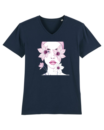 FLORAL GEOMETRIC CRINI Feminitate 2 French Navy