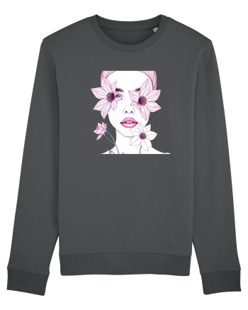 FLORAL GEOMETRIC CRINI Feminitate 2 Anthracite