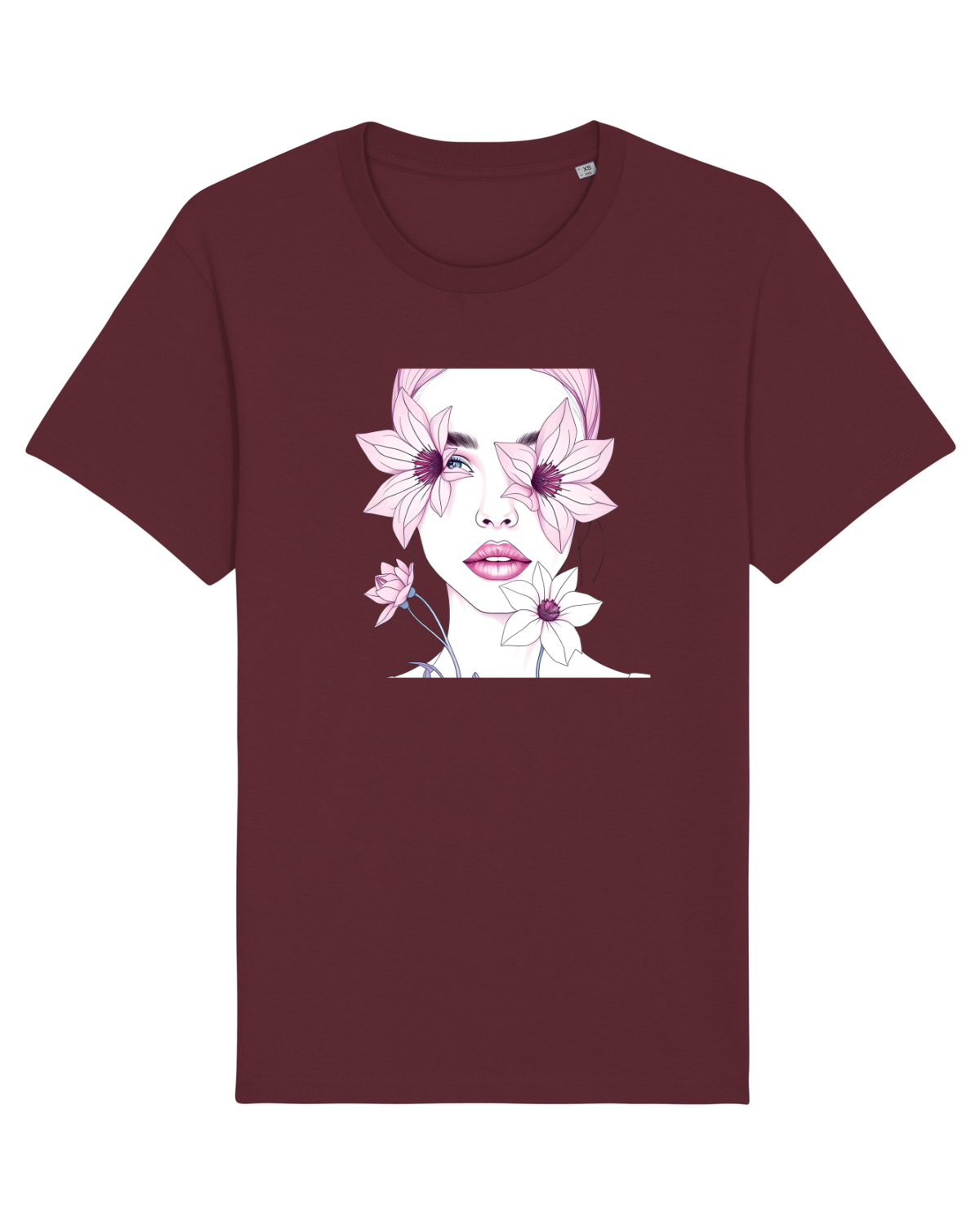 Tricou mânecă scurtă Unisex Rocker Burgundy