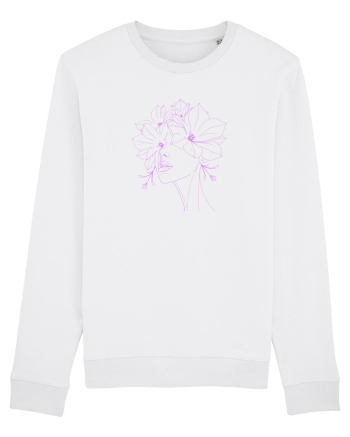 FLORAL GEOMETRIC MAGNOLII Feminitate  White