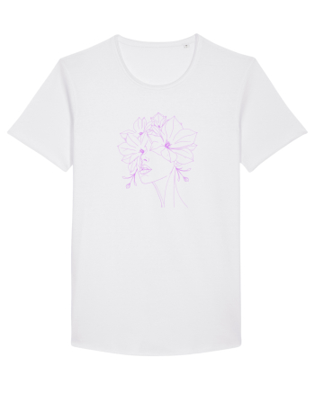 FLORAL GEOMETRIC MAGNOLII Feminitate  White