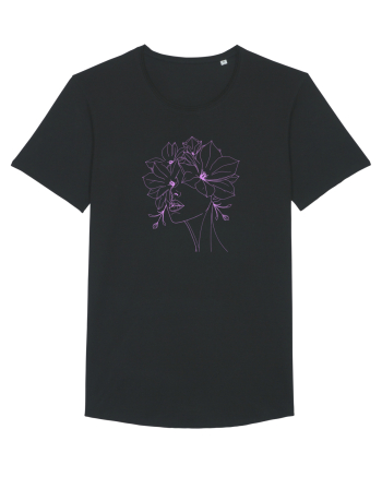 FLORAL GEOMETRIC MAGNOLII Feminitate  Black