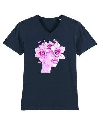 FLORAL GEOMETRIC CRINI Feminitate 3 French Navy