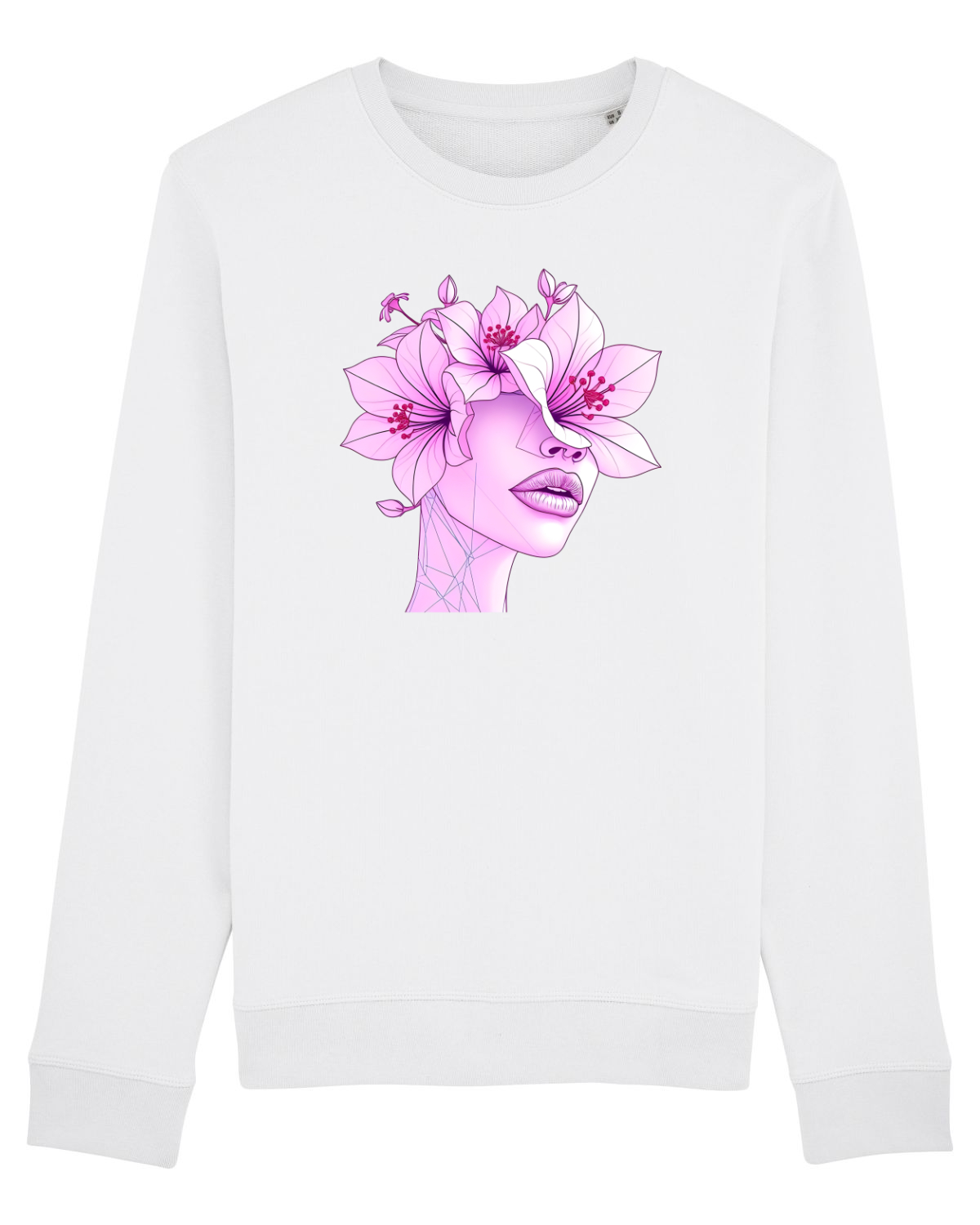 Bluză mânecă lungă Unisex Rise White