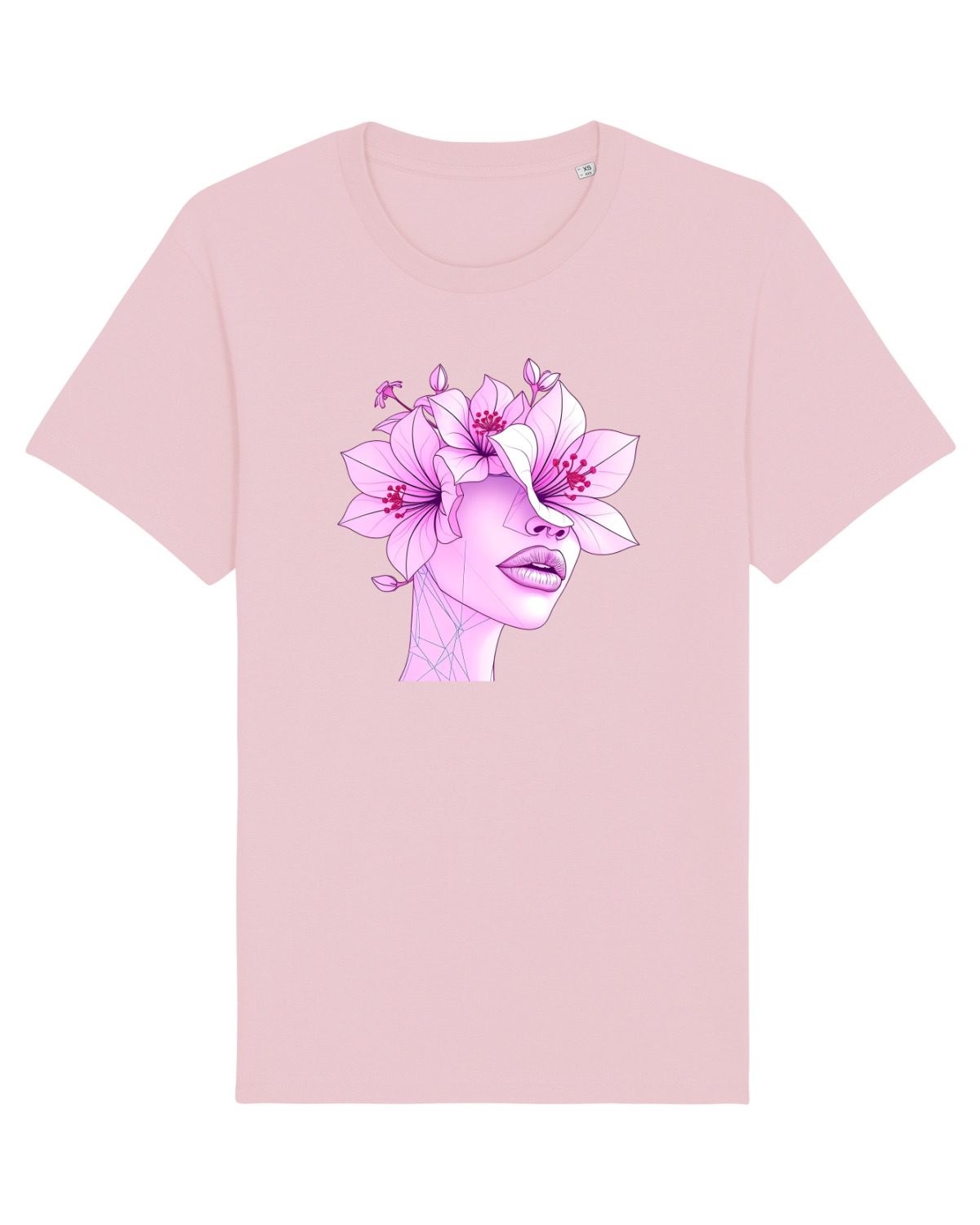 Tricou mânecă scurtă Unisex Rocker Cotton Pink