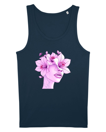 FLORAL GEOMETRIC CRINI Feminitate 3 Navy