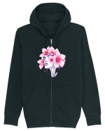 FLORAL GEOMETRIC ORHIDEE  Feminitate 2 Hanorac cu fermoar Unisex Connector