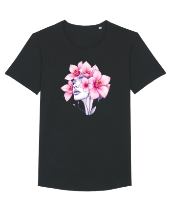 FLORAL GEOMETRIC ORHIDEE  Feminitate 2 Black