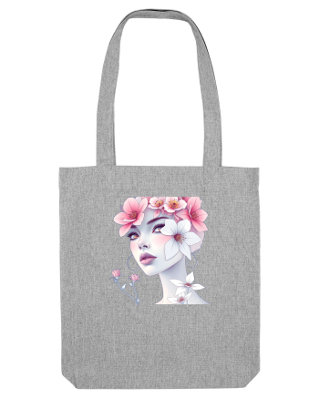 FLORAL GEOMETRIC MAGNOLII Feminitate  2 Heather Grey