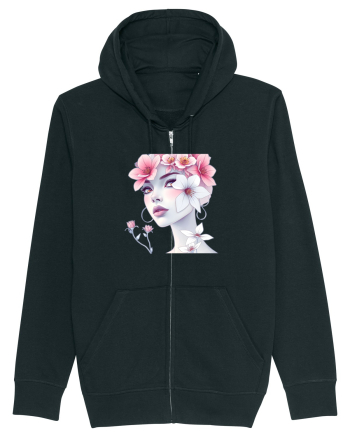FLORAL GEOMETRIC MAGNOLII Feminitate  2 Black