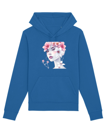 FLORAL GEOMETRIC MAGNOLII Feminitate  2 Royal Blue